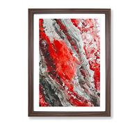 Symbols Of The Abyss Abstract Framed Print | A2 Walnut Framed Wall Art | Ready to Hang | Abstract Fantasy Picture | Living Room Bedroom Lounge Office