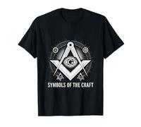 Symbols of The Craft Freemason Square Compass T-Shirt