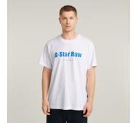 Symbols Print Loose T-Shirt - White - Men XL