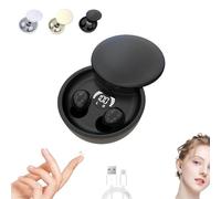 Symbolty Headphones, Symbolty Wireless Bluetooth Headphones, Mini Invisible Headphone, Bluetooth 5.4 True Wireless In-Ear Earphones, Comfortable Lightweight, for Small Ear Canals(Black)