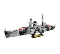 SymGrpu Admiral Hipper Class Cruiser Building Set (1501PCS),Military Ship Building Bricks Kit, WW2 German Heavy Cruiser Model Toy, Collectible Warship Gift for Adults & Kids Aged 8+