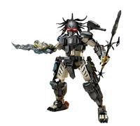 SymGrpu Alien Warrior Mech Building Set, 1082 Pieces Predator Action Figure Bricks Display Model with Movable Joints & Weapons, Sci-Fi Horror Construction Toy for Adults, Halloween Birthday Gift