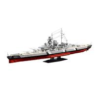 SymGrpu Bismarck Battleship Building Block Set, 2686PCS Large MOC Military WW2 Battleship Bricks Construction Model, Collectible Display Warship Boat Toy Set for Adults, Teens, Boys 14+
