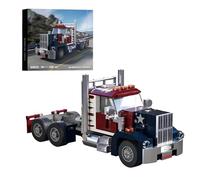 SymGrpu City American Truck Building Blocks Set, 268 PCS Truck Building Bricks Building and Display, STEM Collectible Vehicles Model Toy for Adults Teens
