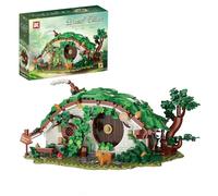 SymGrpu Dwarf Cabin Building Blocks Set (1088PCS), Dwarf Hole Architecture Model with Working Doors, Themed Collectible Display Toy for Movie Fans, Gift for Adults Kids Aged 8+