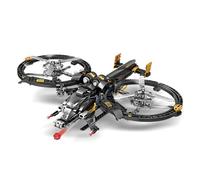SymGrpu Fighter Aircraft Building Set for Adults, Helicopter Building Blocks, Space Airplane Model Toy, Idea Gift for Kids Aged 8+