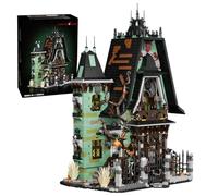 SymGrpu Halloween Mansion Building Blocks Set, Gothic Haunted House Bricks Kit with Pumpkins, Horror Castle Model for Adults, Home Office Decor, Spooky Gift for Men, Women, 2233PCS