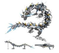 SymGrpu Mechanical Dragon Building Blocks Set, 2 IN 1 Transforming Mech Dragon and Meteor Cannon Bricks Model Toys, Gifts for Kids and Adults(1390 PCS)