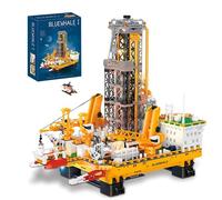 SymGrpu Offshore Rig Platform Building Kit, Large Sea Oil Architecture Building Model Sets for Adults, Idea Present for Teens and Builder Age 14+, (3271 PCS)