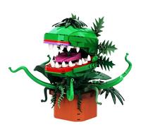 SymGrpu Piranha Plant Building Set, 471Pcs Little Shop of Horrors Building Kit, Cannibal Flower Toy with Openable Mouth, Gift for Tv Fans Friends