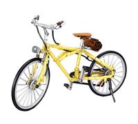 SymGrpu Technik Retro Road Bicycle Building Blocks Kit, 279 PCS Bike Building Bricks with Stand, STEM Display Model Bike Present Toy for Boys and Girls Adults (Yellow)