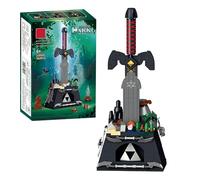 SymGrpu The Dark Link Sword Building Blocks Set, 392 PCS Legend Sword Building Bricks Kit with Base, Weapon Model Toys Gifts for Boys Girls Kids Ages 6+