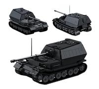 SymGrpu WW2 Military Tank Building Set for Adults, 1702 Pieces German Jagdpanzer Tiger/P Heavy Tank Building Bricks Kit, Collectible Army Model Toy Gift for Military Enthusiasts