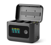SYMIK Battery Charger for GoPro Hero 12 11 10 9, Triple-Slot Charging Case | 2100mAh Enduro Battery, 27W Triple-Slot Fast Charging Case, LCD HD Display, Fully Charging in 80 Min, for Go Pro Hero 13