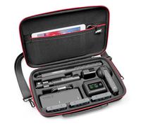 SYMIK Carrying Case for Insta360 X6 X5 X4 Air, Anti-Water Splash Anti-Shock | Compact Travel Bag w/Shoulder Strap, Handy Handle & Pocket, Protective Storage Nylon Case for Insta 360 X5 X4 Air Accessories