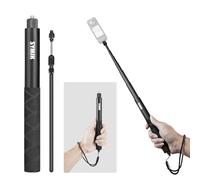 SYMIK Invisible Selfie Stick for Insta360 (120cm/47.2in), Aluminum Alloy Extension Stick Portable Extendable Monopod Pole with 1/4'' Screw and Wrist Strap for Insta 360 X5 X4 X3 ONE X2 / DJI Osmo 360