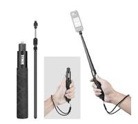 SYMIK Invisible Selfie Stick for Insta360 (70 cm/27.6 in), Aluminum Alloy Extension Stick Portable Extendable Monopod Pole with 1/4'' Screw and Wrist Strap for Insta 360 X5 X4 X3 ONE X2 DJI Osmo 360