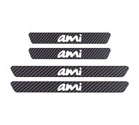 Symilov 4PCS Car Door Sill Protector for Citr-oen C8 C6 C5 C4L C4 C3 C2 C1, Carbon Fiber Auto Accessories Scuff Guard Threshold Cover Pedal Sticker Trim - Non-Slip, AMI