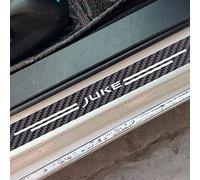 Symilov 4Pcs Car Door Sill Protector for Nis-san JUKE KICKS CUBE DAYZ NAVARA TERRA, Anti Scratch Carbon Fiber Threshold Edge Entry Guard Stickers Kick Plates Styling Accessories,JUKE