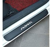 Symilov 4Pcs Car Door Sill Protector for Op-el OPC Adam VIVARO MERIVA, Anti Scratch Carbon Fiber Threshold Edge Entry Guard Stickers Kick Plates Styling Accessories, Adam White