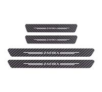 Symilov 4pcs Car Outer Door Sill Protector Kick Plates for OP-EL OPC Corsa Astra Insignia Mokka Adam, Carbon Fiber Scuff Guard Threshold Cover Pedal Trim Sticker Auto Styling Accessories, Zafira