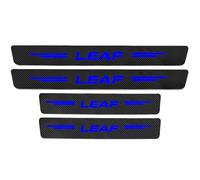 Symilov Car Door Sill Protector for Nis-san LEAF 2010-2024, 4Pcs Anti Scratch Carbon Fiber Threshold Edge Entry Guard Stickers Kick Plates Styling Accessories,Blue