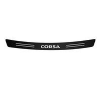 Symilov Car Rear Bumper Protector Sticker for Op-el Corsa, Auto Trunk Door Sill Edge Guard Carbon Fiber Anti-scratch Trim Strip Tailgate Styling Accessories,Black