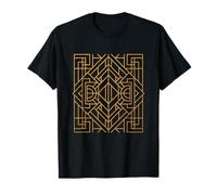 Symmetric Geometric Line Ornament T-Shirt