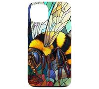Symmetrical Bee Illustration in Mosaic Case for iPhone 13