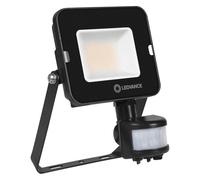 Symmetrical Black LED Value Floodlight 20W 1800lm Warm White IP65 with Sensor