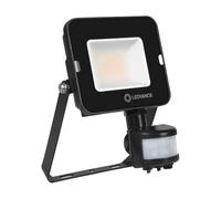 Symmetrical Black LED Value Floodlight 20W 2000lm Cool White IP65 with Sensor