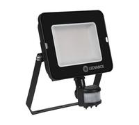 Symmetrical Black LED Value Floodlight 50W 5000lm Cool White IP65 with Sensor