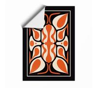Symmetrical Mandala Art Deco Unframed Wall Art Print A2 (59.4×42cm), Wall Decor for Living Room, Bedroom, Office & Home, Art Gift
