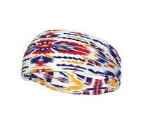 Symmetrical Pattern Sports Sweatband, Unisex Headbands for Men and Women,Stretchy, Breathable, and Moisture-Wicking