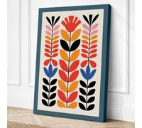 Symmetrical Petals Canvas Wall Art Print 24x16 Inch (61 x 41 cm)