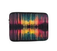 Symmetrical sound waves 13 inch Print Laptop Case, Business/Office Commuter Laptop Case