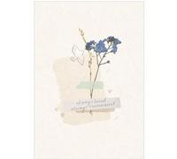 Sympathy Card - Always Loved, Always Remembered - White Dove and Flowers - Special Finish - Made in the UK - Eco-Friendly