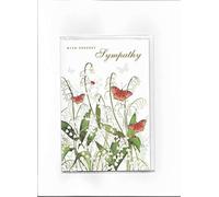 Sympathy Card - Butterflies and Lily of The Valley