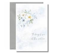 Sympathy Card Floral Watercolour Bereavement Condolence SYM12 | Thinking Of You At This Sad Time, For Loss Of Mum Dad Family Friend