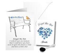 Sympathy Card Gift of Forget Me Not Seeds Matching Seed Packet Memory Card - Have a Little Chat
