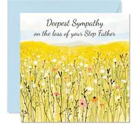 Sympathy Card Loss of Step Father, Field of Memories