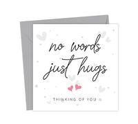 Sympathy Card | No words, just hugs Thinking of you Bereavement Condolences