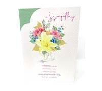 Sympathy Card White ‘in Sympathy..’ 25454325 HALLMARK Standard