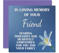 Sympathy Cards, In Loving Memory Of Your Friend Card