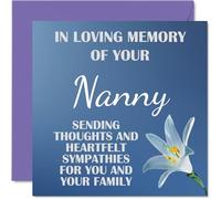 Sympathy Cards, In Loving Memory Of Your Nanny Card