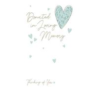 Sympathy Donation Wallet - Donated in Loving Memory - Thinking of You - Donation Money Gifting Greeting Card