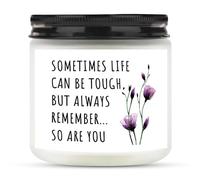 Sympathy Gift, 3.5oz Inspirational Lavender Candle, Emotional Support Gift, Get Well Gifts for Women, Cancer Care & Surgery Recovery Comfort Handmade Wax