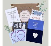 Sympathy Gift for Men him | Hug in Box | Thinking of You Care Package Blue