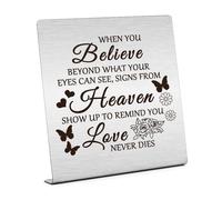 Sympathy Gift for Women Men Home Office Desk Sign Gifts for Loss of Family Memorial Gift Bereavement Gifts for Loss of Friends Plaque Sign Desk Decor for Loss of Pets Remembrance Table Decor