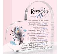 Sympathy Gift, Loss of Loved One Loss of Family Member Condolence Gifts, Condolence Gift for Loss of Loved One, Sentimental Gifts, Bereavement Gift Heart Shaped Acrylic Sign Memorial Remember Me